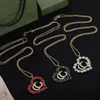 Designer Diamond Heart Pendant Necklaces Vintage Sweater Chain High Quality with Box