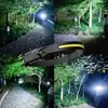 Head lamps LED Induction Headlamp USB Rechargable Headlight Flashlight 18650 Built-in Battery Head Torch Outdoor Camping Fishing Lantern HKD230922