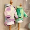 Dog Apparel Wholesale Cotton Luxury Clothes Tie Dye Cute Puppy Cat XS-2XL Chihuahua Yorkshire Outfit Hoodie Sweatshirt