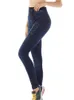 Kvinnor leggings cuhakci sexiga leggins skjuter upp faux denim byxor elastiska höga midja kvinnor sportbyxor träning löpning fitness gym 230921