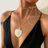 Anhänger Halsketten Salircon Böhmische geometrische Muschel Halskette Einfache weiße Wachsseilkette Einstellbare Damen Trendy Strandschmuck