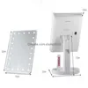 Mirrors Creative Adjustable Led Makeup Bathroom Desktop Decorative Touch Dimmable Switch Cosmetic Storage Stand 20220905 E3 Drop Del Dhgqo