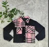 2024 nouvelles vestes pour femmes nouveau velours côtelé femmes plaid patchwork manteau décontracté manteau pour filles à manches longues POLOS revers veste courte automne dame vacances streetwear