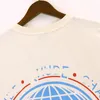 Erkek t Shirt Tasarımcı Gömlek Rhude Earth çevre dostu monogram baskı, sokak modaya uygun gevşek sweatshirt, gündelik kısa kollu