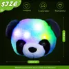 Peluş Bebekler 13.5in Panda Peluş Bebek Oyuncak Led Işık Atma Yastıkları Parlayan Hediye Yumuşak Sevimli Dolgulu Hayvanlar Kızlar İçin Işık Oyuncak Çin 230922