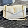 Luxury Woman Calypso Y Cloud Underarm Bag Designer Lady Hobo Lambskin Shoulder Bag Fashion Letter Handväskor Märke Purses Baguette Soft