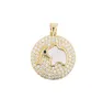 Łańcuchy Piękny Lucky White Shell Słonek wiszący Naszyjnik dla kobiet z złotą biżuterię