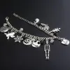 Länkkedjan The Nightmare före jularmband Jack Skellington Snowflakes Pumpkin Skull Charms Bangle Armband Halloween JE276P