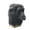 Party Maskers Snailify Chimp Masker Voor Mannen Gorilla Latex Masker Halloween Kostuum Zwarte Aap Maskers Carnaval Party Copslay 230922