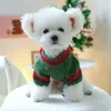 Vestuário para cães Novidade Roupas de Natal para animais de estimação Fácil de vestir Traje Festival Terno Drop