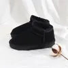 Kinder Australien Schneestiefel Designer Ultra Mini Stiefel Kinder Kastanien Plüsch Fell Winter Booties Echtes Leder Flache Absätze Baby Mädchen Schuhe