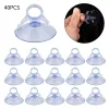 20pcs Suckers 45mm Car Sunshade Suction PVC Cups Clear Rubber Plastic Window Suckers For Car Glass Strong Pull Ring Suction Cup