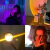 Selfie Lights Atmosphere Night Light USB Mini Sunset Projection Lamp Live Beauty Bakgrund Väggdekoration POGIOGFOGRUM DECORATE LIGHT 230922