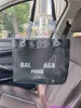 Designer Bag 2024 New Wind Summer Small Clear Weight Fashion Simple Large Letter Mesh Fashion Brand Women's Handheld Bag Shopping Bag Black
