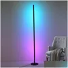 night lights 1.2m modern led corner lamp rgb colorf floor light remote control atmosphere indoor decor lighting standing drop deliver otbsl