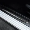 Accessories Door Sill Scuff Plate Guards Carbon Fiber Door Sills Protector Stickers For BMW F10 F30 F34 E70 X1 X5 X6 Car Styling235r