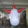 2m/3n dev vahşi şişirilebilir palyaço yüz balon asılı Cadılar Bayramı Maske modeli üfleyici ve parti dekorasyonu için LED ışık
