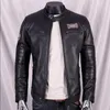 Mens Leather Faux Biker Moto Asian Size Mens kvalitet äkta läderjacka Slim Natural Cowhide Coatcasaco de Couro Cool 230921