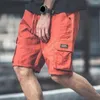 Gargo – short pour hommes, jambes larges, sans élasticité, couleur unie, confortable, élégant, cordon de serrage, poches élastiques à la taille