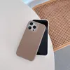 Slim Candy Kleur Litchi Leather Matte Cases Voor iPhone 15 Pro Max 14 13 12 11 XS XR X 8 7 Plus Anti-Slip Soft Touch Telefoon Cover