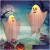 Party Decoration Halloween Ghost Festival Outdoor Scene Layout Props Horror Chandelier Led Flashing String 220928 Drop Delivery Home Dhptp