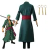 Thème Costume Costume Cosplay Anime Roronoa Zoro Costume Halloween Pakaian Peran Kimono Pakaian Seragam Pesta Set Lengkap 230921