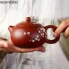 Kinesisk ny tekanna Pure Handmade Plum Blossom Xi Shi Pot Purple Clay Tea Set Kettle 188 Boll Hole Filter 240ML2960