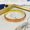 Lyxdesigner Hremss Bangle till salu och lyxigt titanstålarmband med raffinerad klassisk mångsidig design personifierad med riktig logotyp