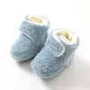 First Walkers Born Baby Mädchen Jungen Soft Booties Pompom Schneestiefel Kleinkind Kleinkind Wärmende Schuhe Mode Bequem