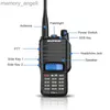 Walkie Talkie 15W UHF VHF Ht PTT Walkie Talkie Baofeng Rádio UV 9R Plus para caça e caminhada HKD230922