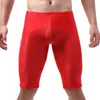 Unterhosen Sexy Männer Sissy Spitze Unterwäsche Ultradünne Lenthen Boxer Sport Mittlere Taille Lange Bein Unterhose Solide Schwimmen Höschen Atem dessous