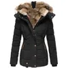 Vrouwen Trenchcoats 2023 Winter Warme Jas Revers Knop Lange Jassen Dames Effen Rits Overjas Big Size 5XL