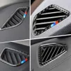 Car styling Air Outlet Carbon fiber Stickers Sequin Decoration Cover trim For BMW 1 2 3 4 5 7 Series X1 X3 X4 X5 X6 F30 F10 F15 F11869