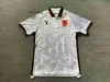 T-shirts masculins 23 24 Albanie Mens T-shirts Summer Soccer Fan Polos Badge en tissu respirant broderie de football extérieur