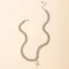 Punk Letter M Pendant Choker Necklace for Women 2021 Charm Multilayer Metal Gold Link Chain Halsband Fashion Jewelry Gifts259f