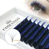 Falska ögonfransar Comango Gradient Color Easy Fan Lashes Bloom Individual Eyelash Extension Soft Natural Lash Extension Volume Russo Auto Fans 230921