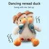 Pluche poppen Elektrisch knuffels Spreker Pratende eend Danser Opname Zingen Dansende eenden Elektronische pop Babyspeelgoed voor kinderen 230922