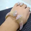 Ensembles de bijoux de mariage GODKI à la mode de luxe Disco Ball empilable ensemble pour les femmes AAA cubique Zircon Dubai Bracelet fête Bracelet anneaux 230922