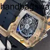 Richardmill Horloge Milles Waches Mechanisch Automatisch Richa Milles Rm1103 Roségoud Herenmode Vrije tijd Zakelijk Sport Timing Mechanisch polshorloge frj