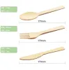 Groothandel Natuurlijk Bamboo Milieu BAMBOE Wegwerp wegwerpstafels Biologisch afbreekbare Bamboo Forks 7 inch