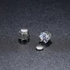 6.5mm 1CT Elmas VVS MAGNET 925 STERLING Silver Moissanit Küpeler Erkekler Kulak Çıtçıtları