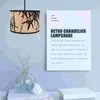 Pendant Lamps Lamp Accessory Shades Bamboo Lampshade Retro Decor Hanging Crafts Ceiling Lights Cover