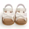 Pierwsze spacerowiczów Summerskie buty dla niemowląt Sandały Sandały Dziewczęce oddychające skórzane modne buty do spacery