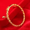 Europe and America Baby Lovely Bangles Yellow Gold Plated Bells Baby Bracelet Bangles for Babies Kids Children Nice Gift254o