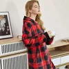 Blankets Plaid Print Oversized Hooded Blanket Sweatshirt with Pocket Couple's Clothing for Home Loose Fit Coraline Warm and Comfortable HKD230922