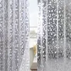 Shower Curtains Plastic PVC 3d Waterproof Shower Curtain Transparent White Clear Bathroom Anti Mildew Translucent Bath Curtain With 12 PCS Hooks 230922