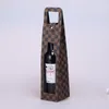 Emballage cadeau Sacs d'emballage de vin rouge Boîtes en cuir universelles Verre de bouteille unique multiple