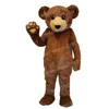 Halloween bruine teddybeer mascotte kostuum volwassen grootte cartoon anime thema karakter carnaval unisex jurk kerst fancy prestaties feestjurk