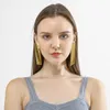 Baumelnde Ohrringe Vintage Hip Hop übertrieben große rechteckige Geometrie Acrylspiegel für Frauen Charme Schmuck Mode Geschenke