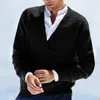 Maglioni da uomo Maglione con scollo a V maschile Cardigan solido Pullover Cappotto invernale monocolore Maglione Autunno Streetwear Abbigliamento uniforme Morbido Jum